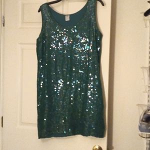Shimmery green dress size 12